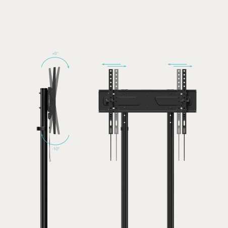 Soporte TV suelo con ruedas TooQ FS1150M-B