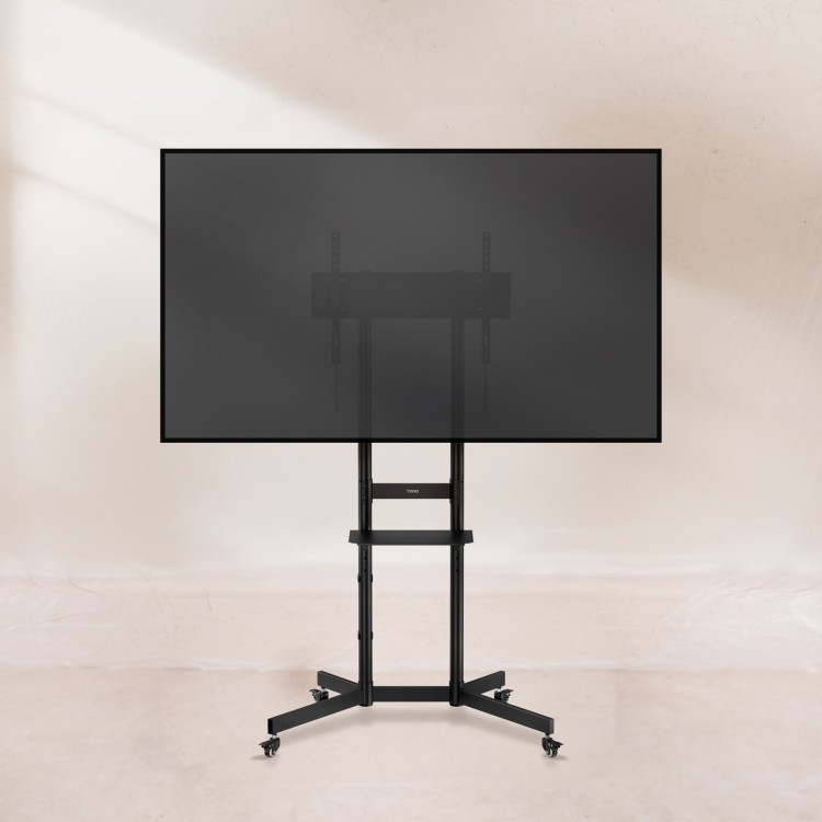 Soporte TV suelo con ruedas TooQ FS1150M-B