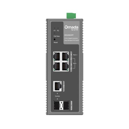 Switch industrial TP-Link IES206GPP - 6 puertos PoE++ 120W