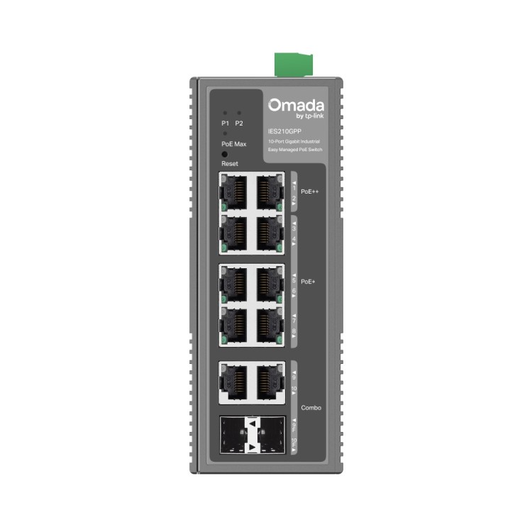 Switch industrial TP-Link IES210GPP - 10 puertos PoE++ 240W