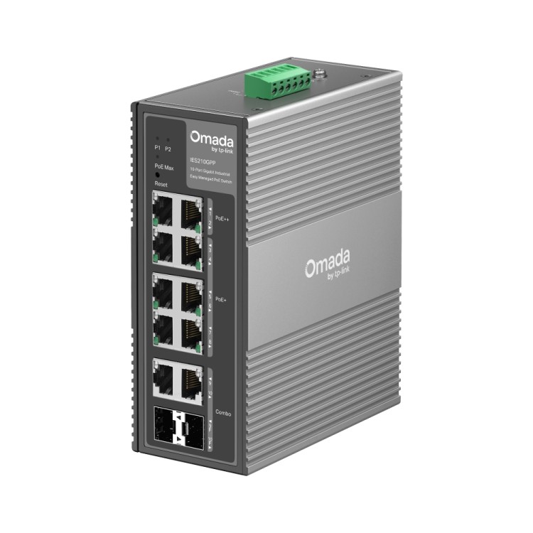 Switch industrial TP-Link IES210GPP - 10 puertos PoE++ 240W