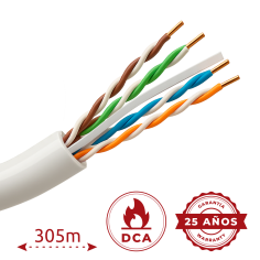 Bobina cable UTP CAT6 OEM UTP6-305-BC-LSZH-Dca