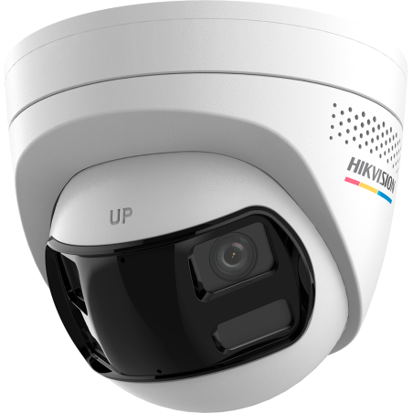 Cámara IP Turret Hikvision DS-2CD1367G2HP-LIUF/SL - 6MP, 180°, ColorVu, Hybrid Light