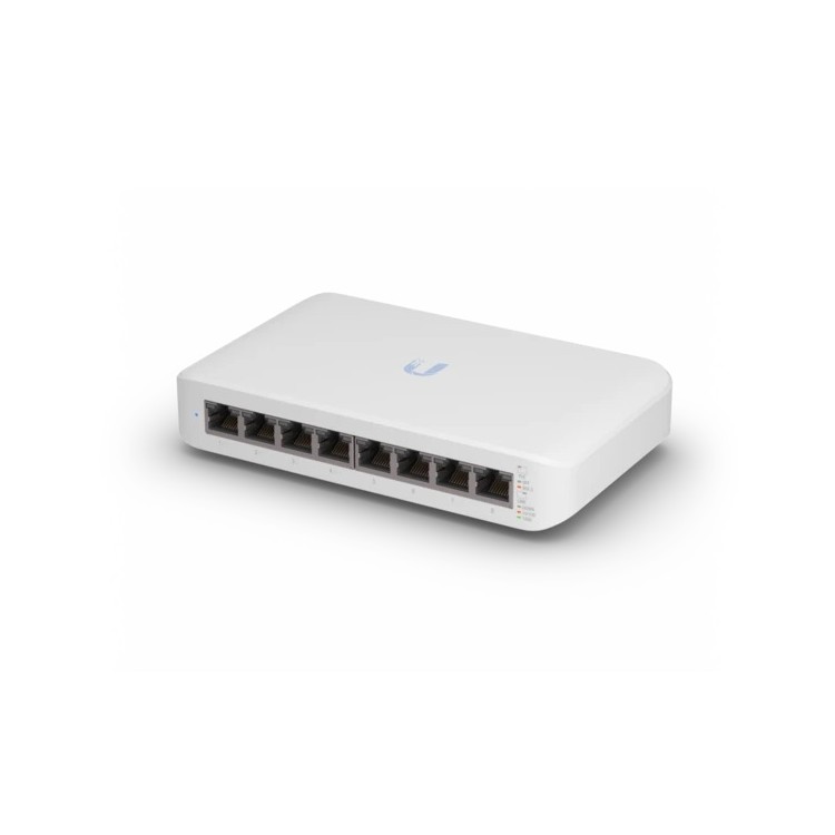 Unifi Switch Ubiquiti USW-LITE-8-POE - 8 puertos, 4 PoE+, 52 W, fanless