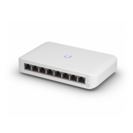 Unifi Switch Ubiquiti USW-LITE-8-POE - 8 puertos, 4 PoE+, 52 W, fanless