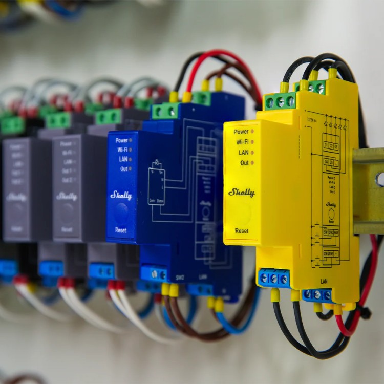 Controlador iluminación Shelly Pro RGBWW PM - 5 canales, DIN, WiFi, LAN, Bluetooth