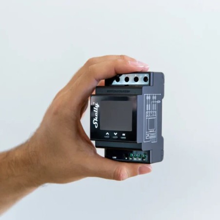 Relé inteligente Shelly Pro 4PM - 4 canales, 16A, medición, DIN, WiFi, LAN, Bluetooth