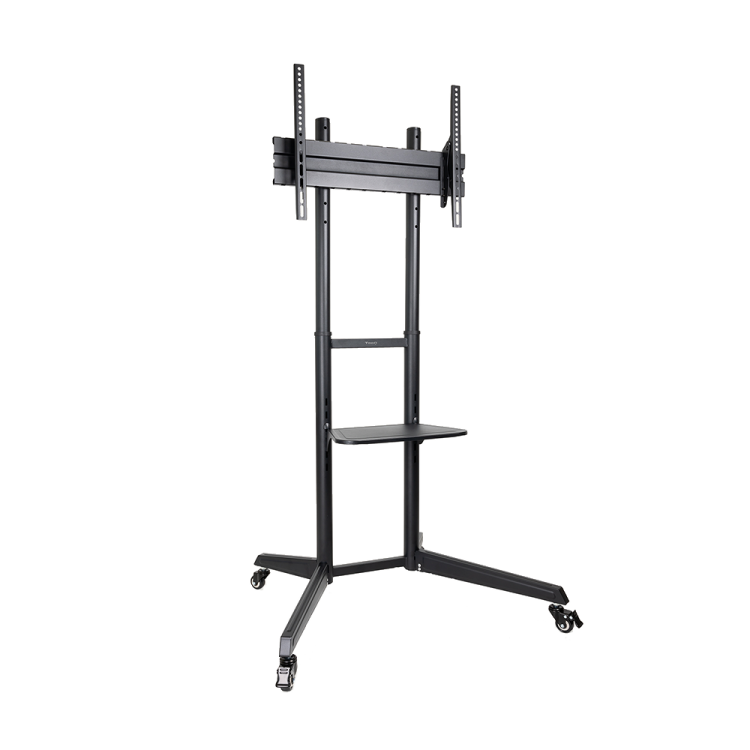 Soporte TV suelo con ruedas TooQ FS1170M-B - 37-70", VESA 100x100-600x400, 50 kg, altura regulable, negro