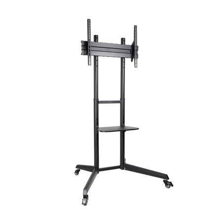 Soporte TV suelo con ruedas TooQ FS1170M-B - 37-70", VESA 100x100-600x400, 50 kg, altura regulable, negro
