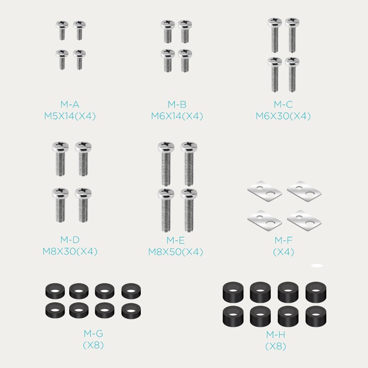 Soporte TV suelo con ruedas TooQ FS1170M-B - 37-70", VESA 100x100-600x400, 50 kg, altura regulable, negro