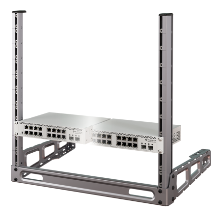 Kit rack MikroTik RMK-2x10/19 - 1U para 2 switches CSS318
