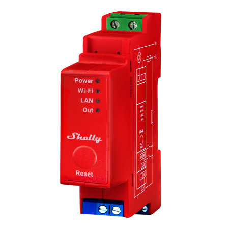 Rele inteligente Shelly Pro 1PM - 1 canal DIN medicion