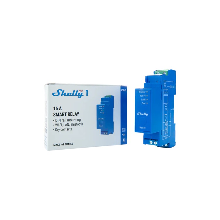 Rele inteligente Shelly Pro 1 - 1 canal DIN WiFi LAN
