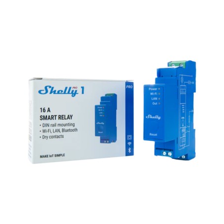 Rele inteligente Shelly Pro 1 - 1 canal DIN WiFi LAN