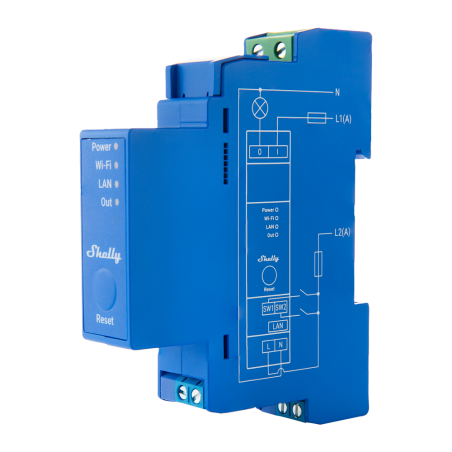 Rele inteligente Shelly Pro 1 - 1 canal DIN WiFi LAN