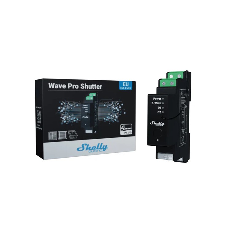 Control persianas Shelly Wave Pro Shutter - DIN Z-Wave