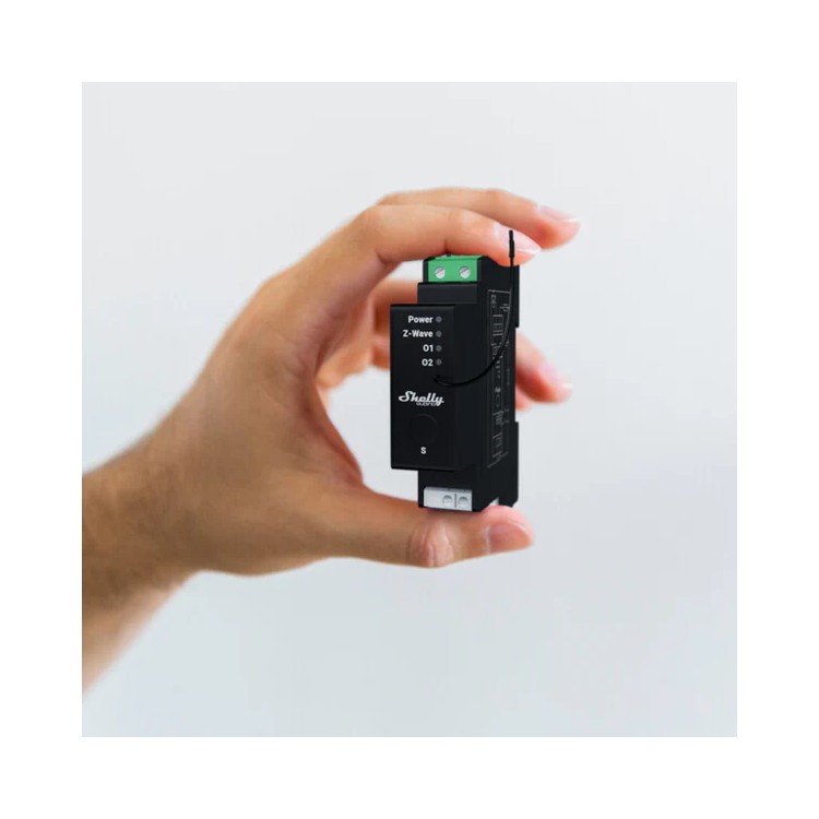 Control persianas Shelly Wave Pro Shutter - DIN Z-Wave