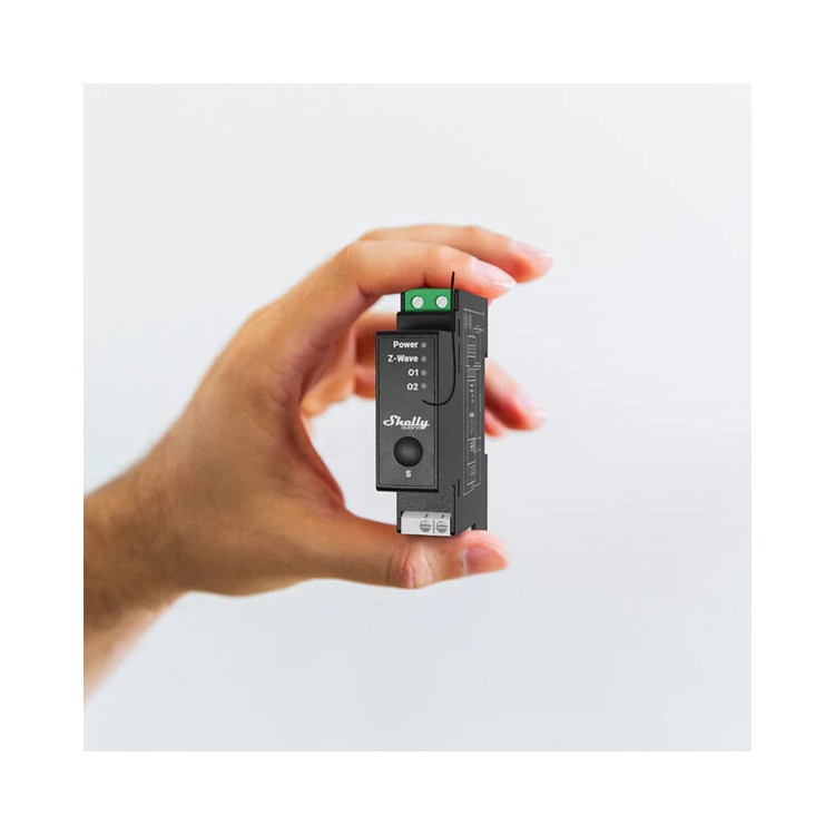 switch inteligente Shelly Wave Pro 2PM DIN Z-Wave 2 canales