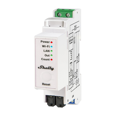 medidor energia Shelly Pro EM 50 DIN WiFi LAN 2 canales