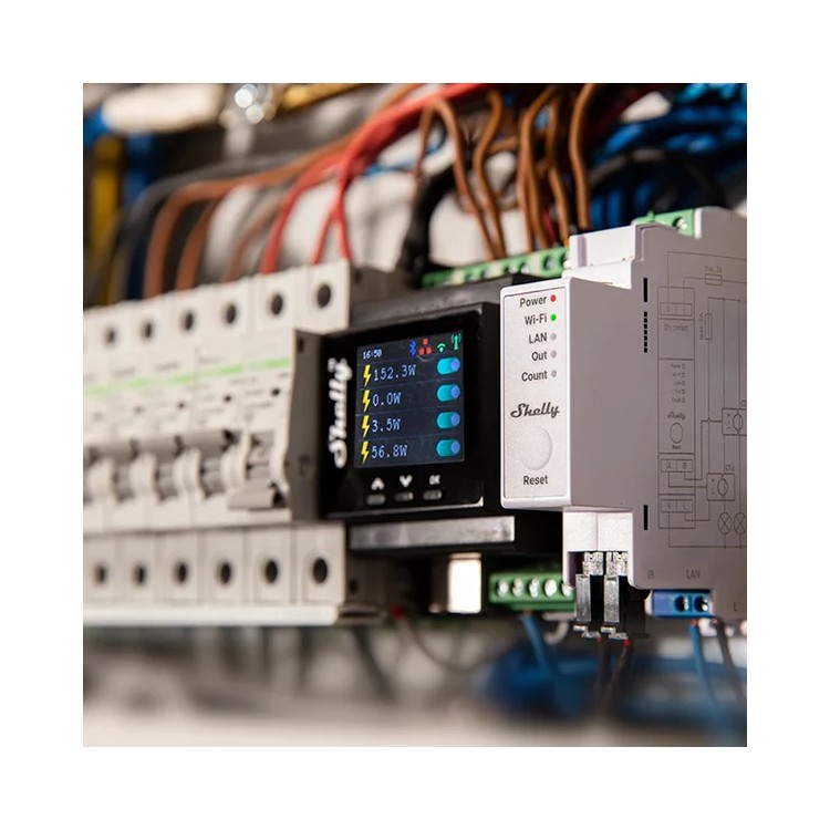 medidor energia Shelly Pro EM 50 DIN WiFi LAN 2 canales