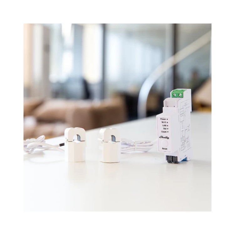 medidor energia Shelly Pro EM 50 DIN WiFi LAN 2 canales