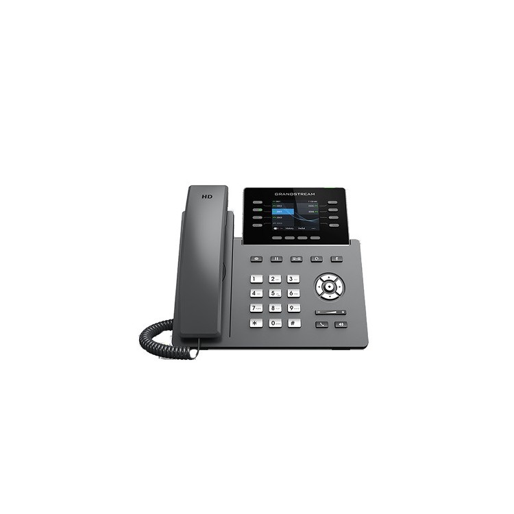 Teléfono IP Grandstream GRP2624 - 8 líneas, 4 SIP, WiFi, Bluetooth, PoE, pantalla color