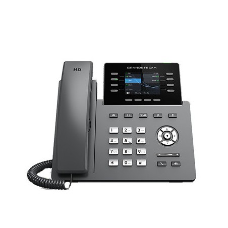 Teléfono IP Grandstream GRP2624 - 8 líneas, 4 SIP, WiFi, Bluetooth, PoE, pantalla color