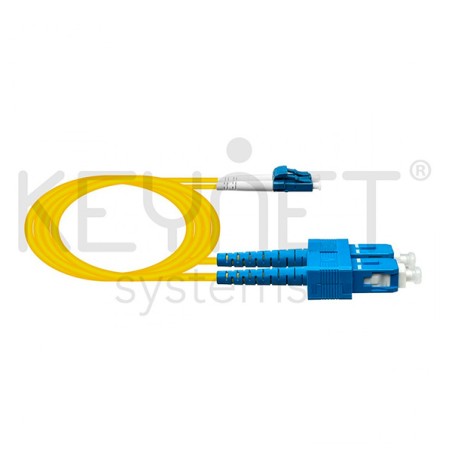 Latiguillo fibra Keynet TF-LDLUSU07-Y05 - LC/SC UPC duplex 5m