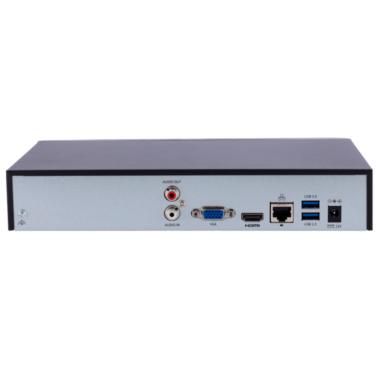 NVR 8CH Uniview UV-NVR301-08B-IQ - 80Mbps IA 12MP 1HDD