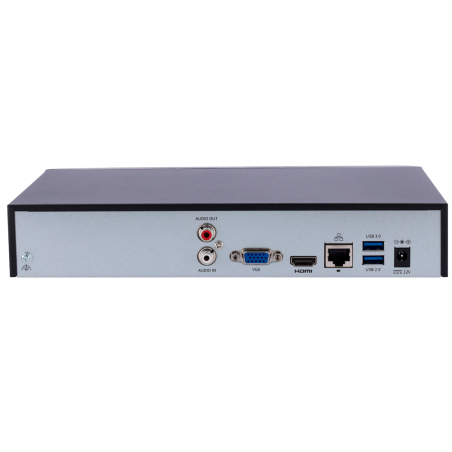 NVR 8CH Uniview UV-NVR301-08B-IQ - 80Mbps IA 12MP 1HDD