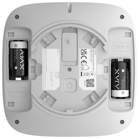 Detector temperatura Ajax AJ-EN54-HEAT-SOUNDER-W - inalámbrico, sirena 95 dB, Certificado EN54, blanco