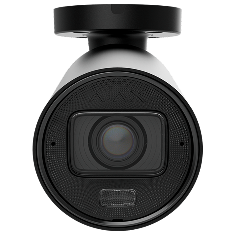 Cámara IP bullet Ajax AJ-BULLETCAM-5-HLVF-B - 5MP, Varifocal 2.8-12 mm, IR 60m, Luz 40m, IA, PoE, IP67. Negra