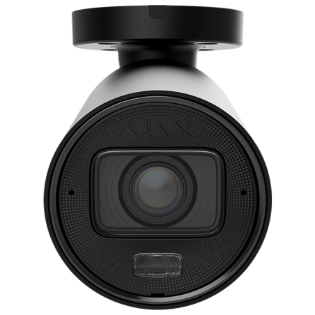 Cámara IP bullet Ajax AJ-BULLETCAM-5-HLVF-B - 5MP, Varifocal 2.8-12 mm, IR 60m, Luz 40m, IA, PoE, IP67. Negra