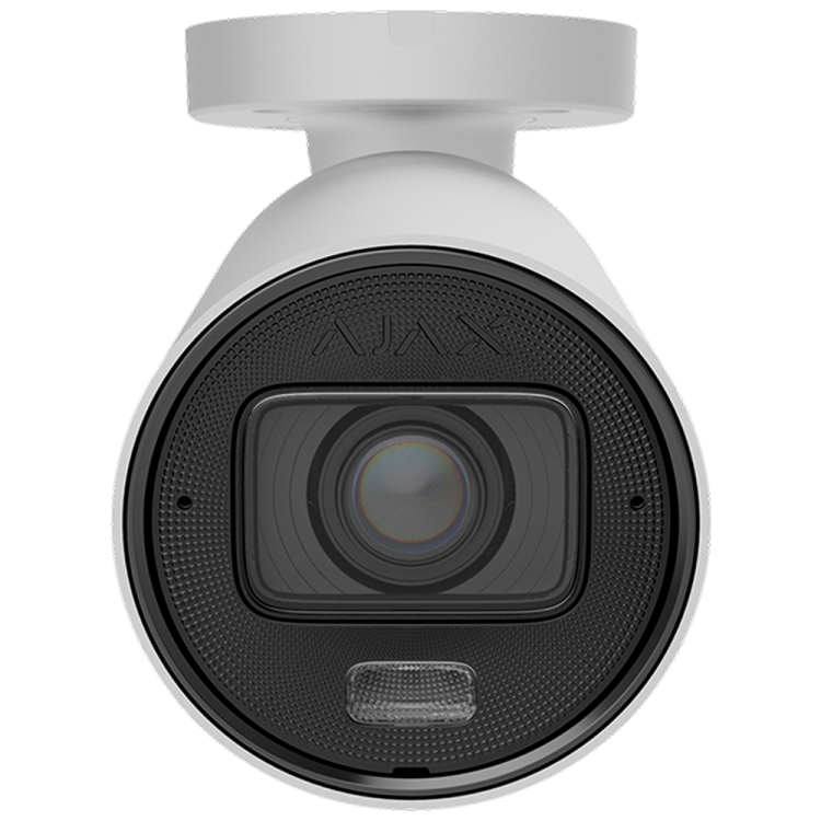 Cámara IP bullet Ajax AJ-BULLETCAM-8-HLVF-W - 8MP, Varifocal 2.8-12 mm, IR 60 m, Luz 40 m, IA, PoE, IP67, Blanca