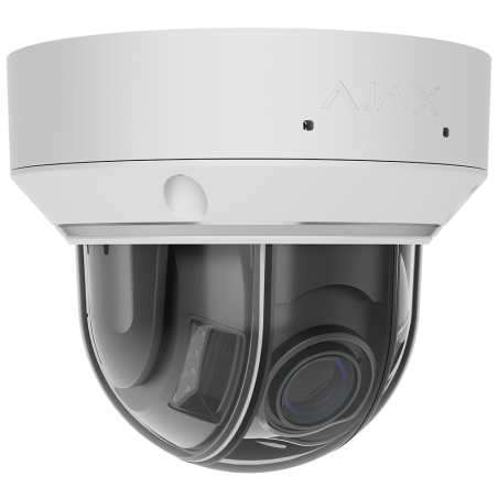 Cámara IP domo Ajax AJ-DOMECAM-5-HLVF-W - 5MP, Varifocal 2.8-12 mm, IR 40 m, luz 25 m, IA, PoE, IP67, Blanca