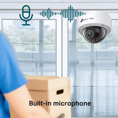 Cámara IP Dome TP-Link VIGI C240(4mm) - 4MP, lente 4 mm, full color 30 m, PoE, IP67