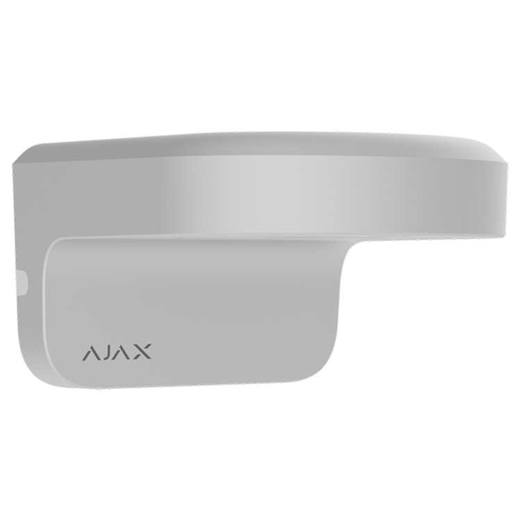 Soporte cámara Ajax AJ-MOUNTCAM-A1-W - pared/poste, compatible bullet/domo/turret, exterior. Blanco