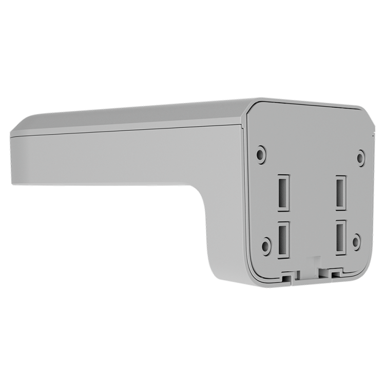 Soporte cámara Ajax AJ-MOUNTCAM-B1-W - pared/poste, compatible bullet/domo/turret, exterior. Blanco