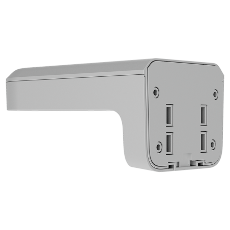 Soporte cámara Ajax AJ-MOUNTCAM-B1-W - pared/poste, compatible bullet/domo/turret, exterior. Blanco