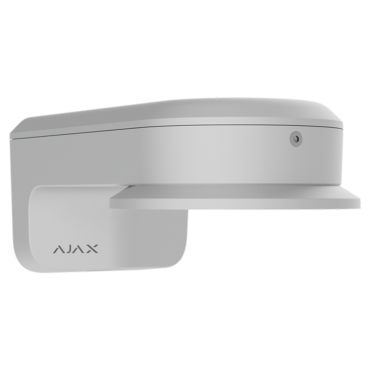 Soporte cámara Ajax AJ-MOUNTCAM-B2-W - pared/poste, compatible bullet/domo/turret, exterior. Blanco