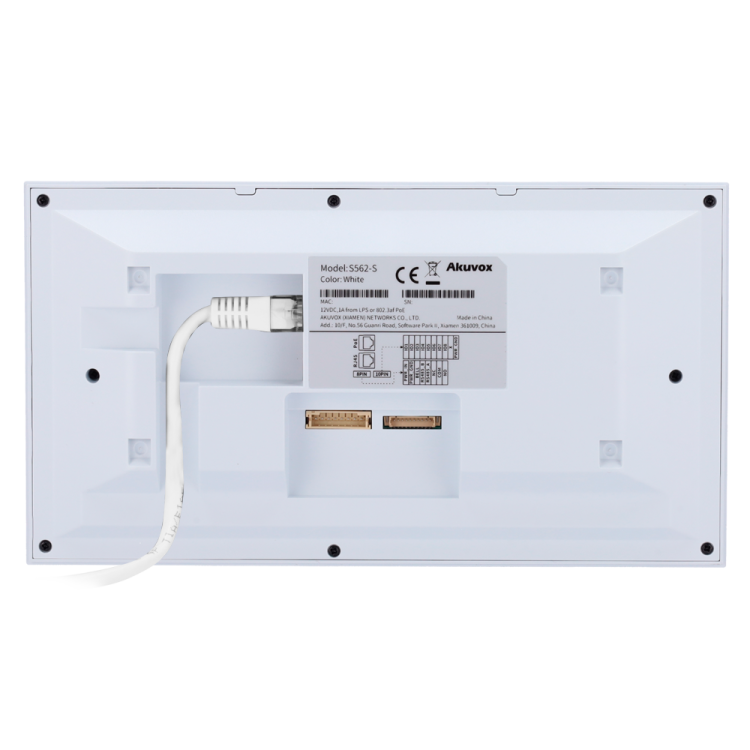 Monitor IP Akuvox AK-S562W-S-WHITE - 7", WiFi, SIP