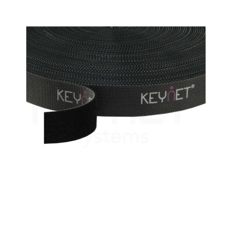 Cinta velcro Keynet KVT-30M-B - Doble cara, 30 m