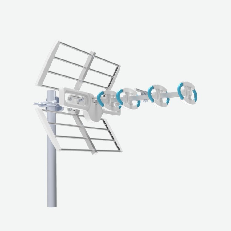 REACONDICIONADO | Antena UHF Novamax NV010031 - HDTV, filtro 5G, 12-15 dBi, 8 elementos