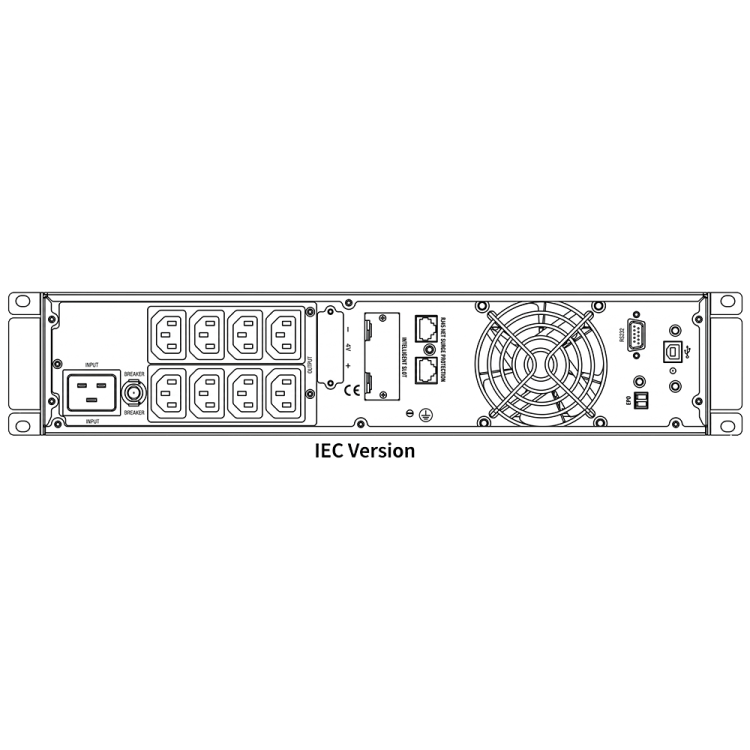 SAI Online Hikvision DS-UPS02K48-R/TJS/IEC - 2000VA, 1800W, doble conversión, 8x IEC