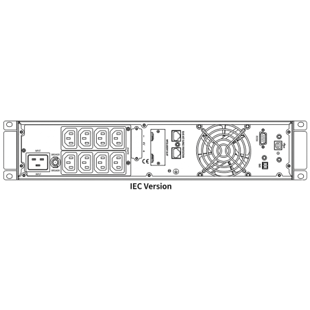 SAI Online Hikvision DS-UPS02K48-R/TJS/IEC - 2000VA, 1800W, doble conversión, 8x IEC