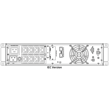SAI Online Hikvision DS-UPS03K72-R/TJS/EU/IEC - 3000VA, 2700W, doble conversión, 8x IEC