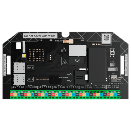 Central Ajax Superior FIBRA-HUBHYBRID2-NOCASE
