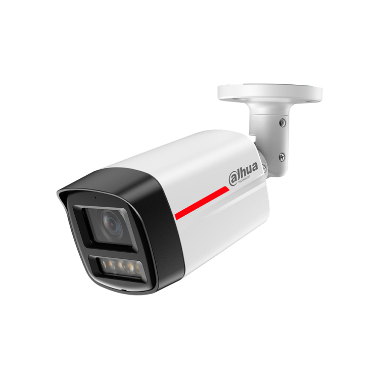 Cámara Bullet IP Dahua DH-IPC-HFW2449TLP-S-LED-0280B-PRO-S1 - 4 MP, WizColor, SMD Plus, micrófono