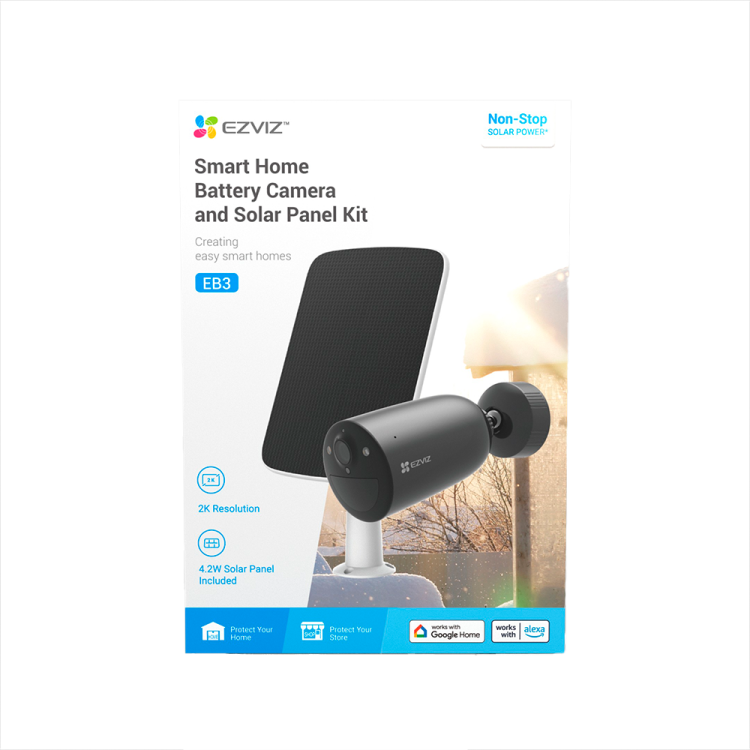 Cámara IP WiFi EZVIZ CS-EB3/SP - 2K, batería, IA