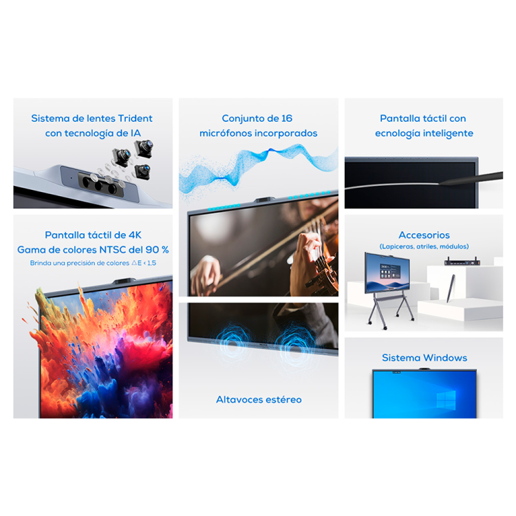 Pantalla interactiva MAXHUB V6550 - 4K 65" 50 toques